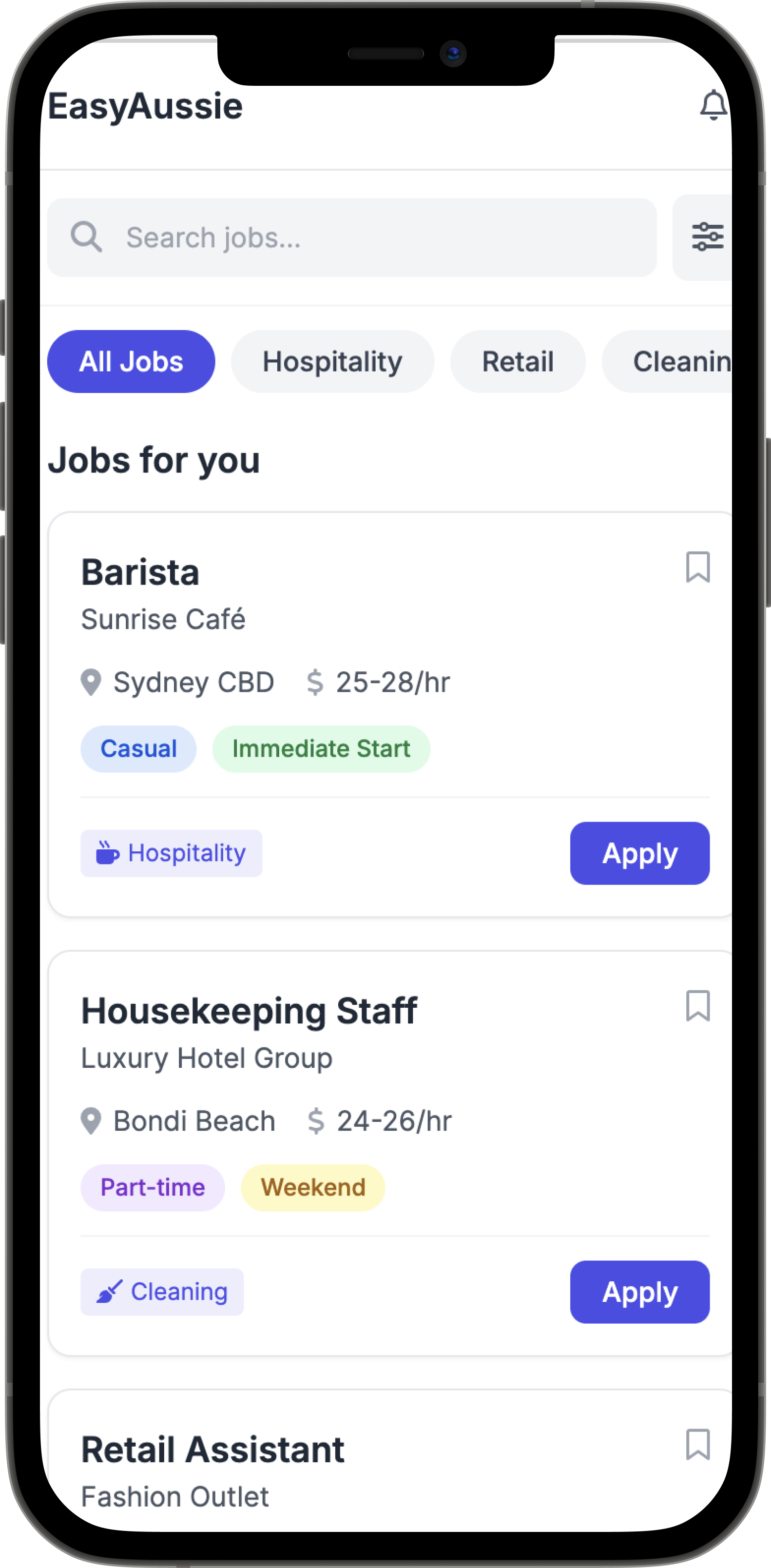 EasyAussie students app screenshot 1